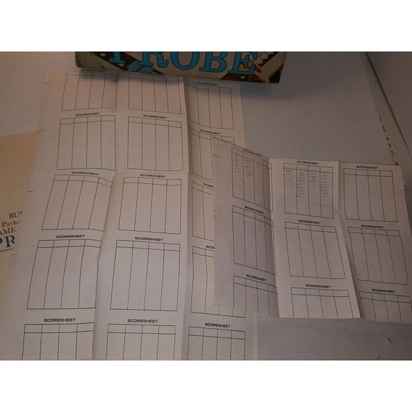 Vintage 1964 Probe Game of Words Parker Brothers Complete - Picture 4 of 6